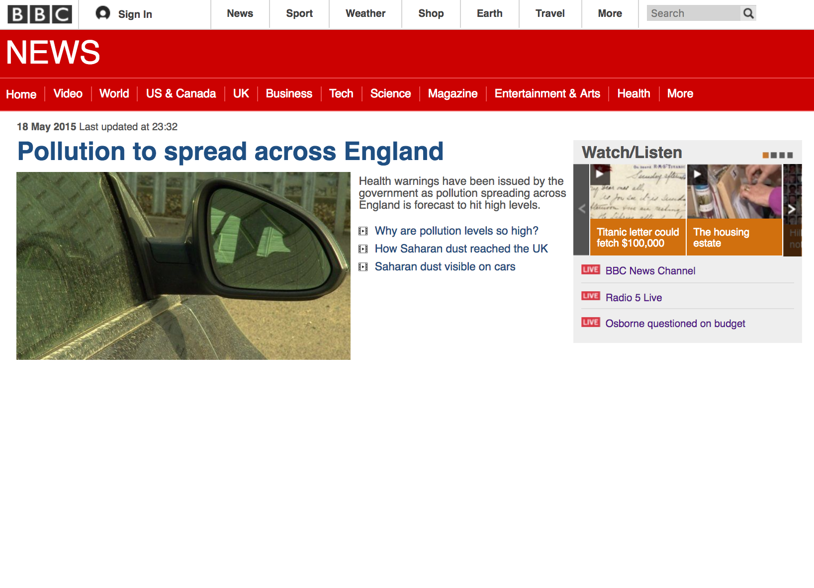 BBC Clone Screenshot